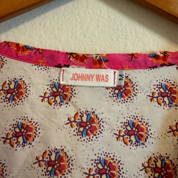 Johnny Was Women's Floral Boho Mini Dress 100% Silk Blouse Top - Picture 3 of 13